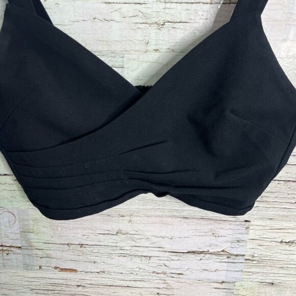 Aritzia babaton black crop top size xs - Picture 2 of 6
